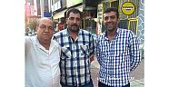 Hemşehrimiz Berber Mahmut Yaşar, Lokman Öztürk ve Mehmet Öztürk