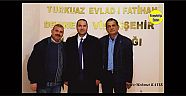 Hemşehrimiz Tuder Başkanı Ahmet Yılmaz, Bld. Başkan Yrd. Arslan Çiftçi ve Gazeteci Murat Sever