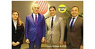 Türkiye Kakınma Bankası Genel Müdürü İbrahim Halil Öztop ve Onu Ziyarete Gelen İstanbul Sanayi ve Ticaret Odası Başkanı Erdal Bahçıvan