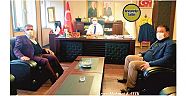 Viranşehir Ak Parti İlçe Başkanı Ali Tekin, Yönetim Kurulu Üyesi Ali Açık ve Şanlıurfa Şuski Genel Müdürü M. Said Güllüoğlu