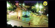 Viranşehir Cumhuriyet Meydanına Ait Gece Çekilmiş Bir Fotoğraf 